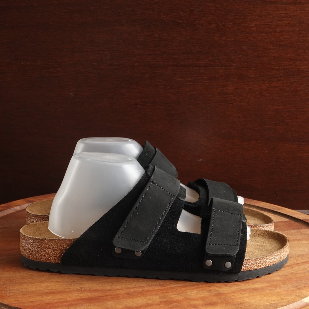 Birkenstock Uji Sandals Mens SZ EU 44 US 11 BLK Slide Coastal Granola Shoes NWT